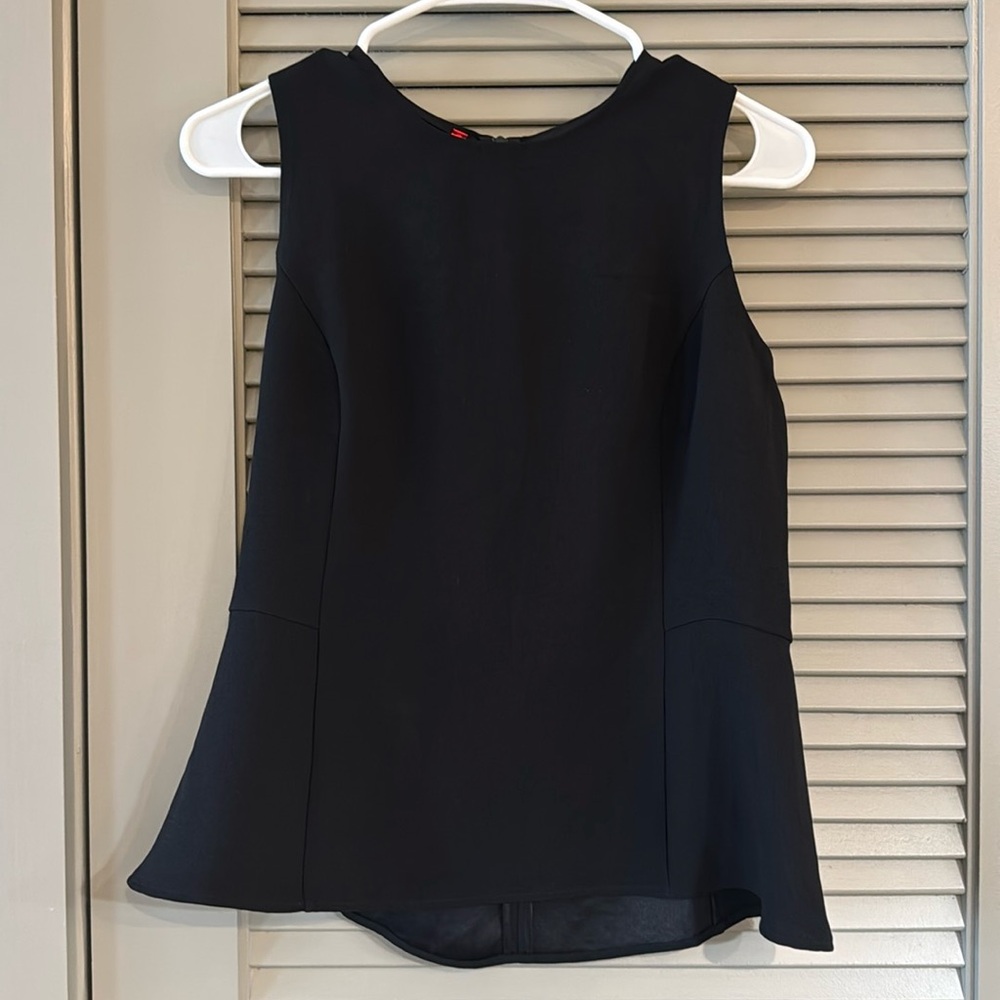 Spanx Black Sleeveless Blouse Sz XS